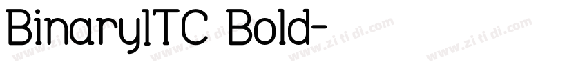 BinaryITC Bold字体转换